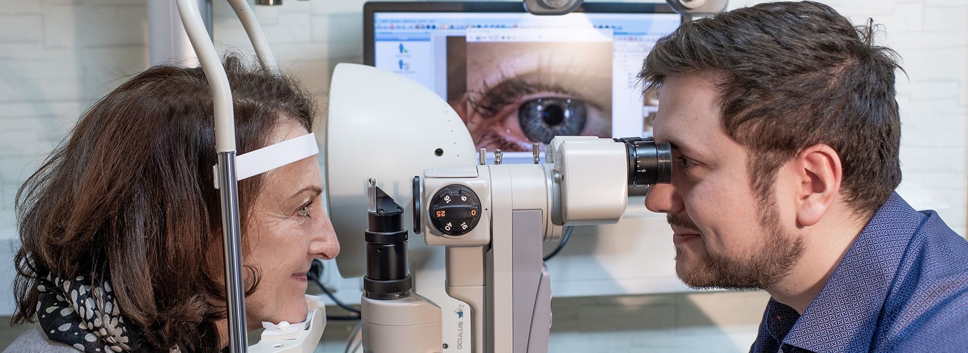 Bild von einer Sehanalyse des Optikers