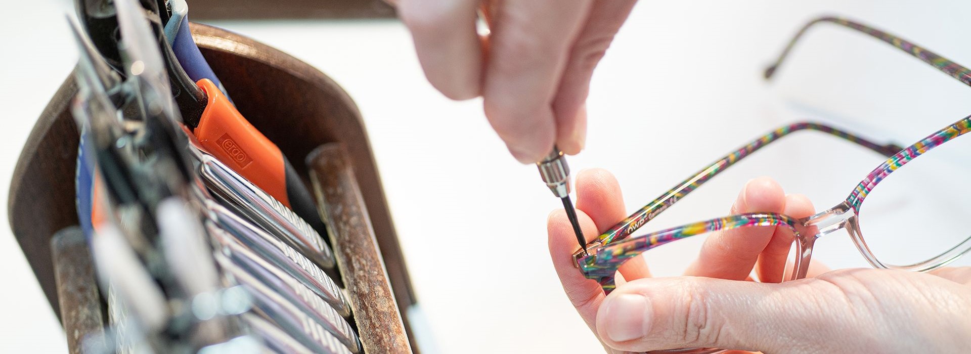 Bild aus der Werkstatt des Optikers